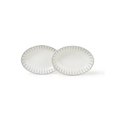 Afbeelding van Serax Inku L Serveerschaal 19 Cm Set Van 2 Wit