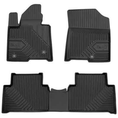 Afbeelding van M MOTOS Rubberen vloermat voor Kia Sorento IV vanaf 2020 Verbeter je reiscomfort met de zwarte antislip automat nr. 77 alle weersomstandigheden, bescherming tegen