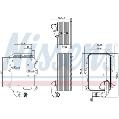 Afbeelding van Nissens Oliekoeler motorolie 90807
