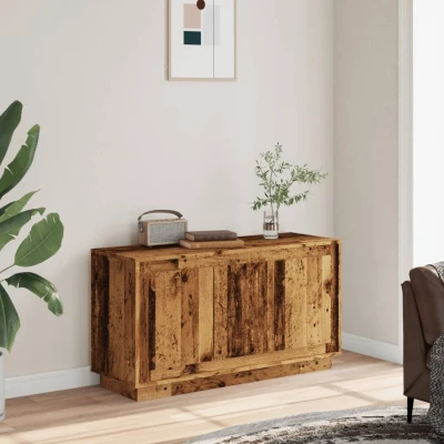 Afbeelding van vidaXL Dressoir 102x35x55 cm bewerkt hout oud houtkleurig