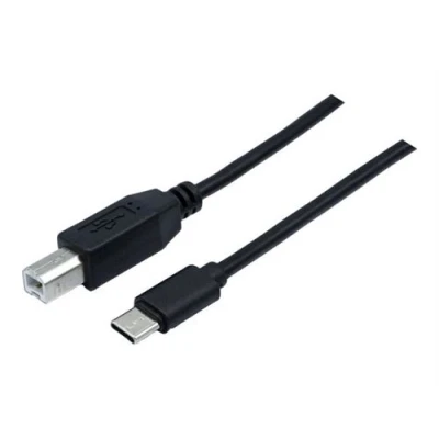 Afbeelding van exertis Connect USB kabel 24 pin C (M) naar type B 2.0 1.8 m zwart