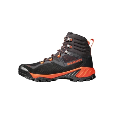Afbeelding van Mammut Sapuen HIGH GTX Outdoorschoenen, Heren, Maat: 44 2/3, Black hot red Leer en textiel