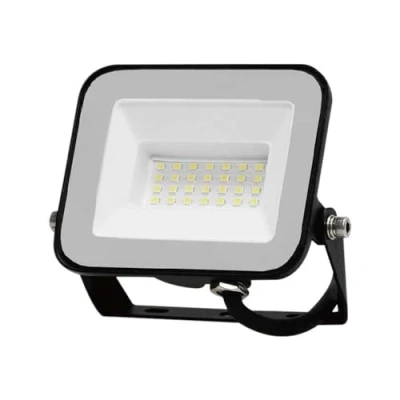 Afbeelding van V TAC VT 44020 B Zwarte LED Schijnwerper Samsung IP65 20W 1620 Lumen 6500K 5 Jaar