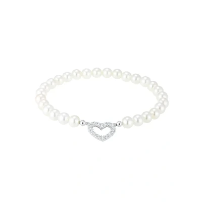 Afbeelding van Elli HERZ Armband, Dames, Maat: 16, Weiß