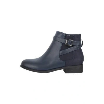 Afbeelding van Elara Chunkyrayan Enkellaarzen voor dames, Navy Blauw