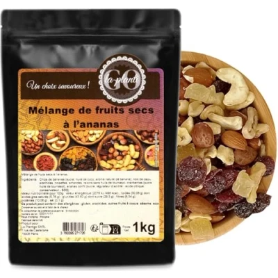 Afbeelding van Ananas Gedroogd Fruit Mix 1 kg LA PLANTIGO