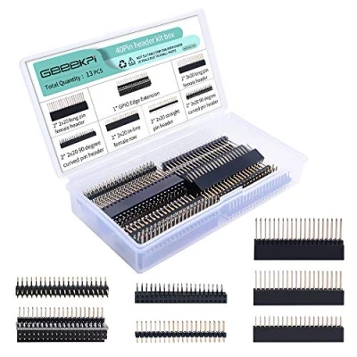 Afbeelding van GeeekPi 2 x 20 40 pins Stacking Female Header Kit voor Raspberry Pi 4B/3B+/3B/2B/B+/A+/Zero (Zero W 2)/Jetson Nano/Tinker Board (7 specificaties) (in totaal 13 stuks)