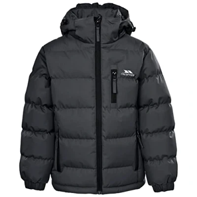 Image de Trespass Tuff Veste à capuche détachable Garçon Gris 5 6 ans (116 cm)