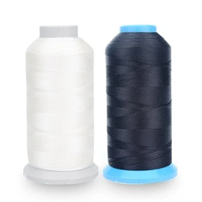 Afbeelding van Aussel, Bonded Nylon Naaigaren 1371m T70/#69 voor huishoudtextiel, outdoorartikelen, gordijnen, parel, bagage, portemonnee, zwart/wit