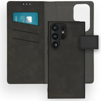 Afbeelding van imoshion Hoesje Geschikt voor Samsung Galaxy S23 Ultra Uitneembare 2 in 1 Luxe Bookcase Zwart