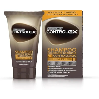 Afbeelding van Just for Men Control GX Grey Reducing 2 in 1 Shampoo &amp; Conditioner