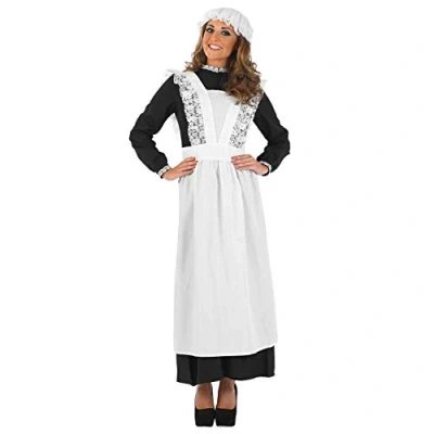 Afbeelding van Fun Shake Victoriaanse jurk, jurk voor dames, renaissance middeleeuwse 1900 volwassenen, zwart, Halloween kostuum maat