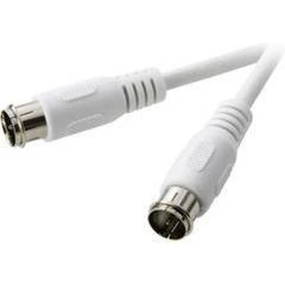 Afbeelding van SpeaKa Professional Satelliet Aansluitkabel [1x F quickstekker 1x quickstekker] 1.50 m 75 dB Wit