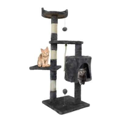 Afbeelding van Mobiclinic Silvestre Kattenmeubel Medium Krabpaal voor katten 3 hoogtes Max 10 kg kattenkrabpaal
