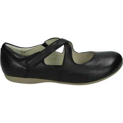 Afbeelding van Josef Seibel Fiona 72 Ballerina&#039;s met enkelbandjes, Dames, Maat: 37, Schwarz Leer