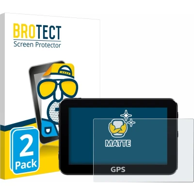 Afbeelding van BROTECT Screenprotector voor Navigatie en GPS met 7 inch Schermen [154.8 mm x 87 mm, 16:9] Folie Beschermfolie matte (2 Stuks)