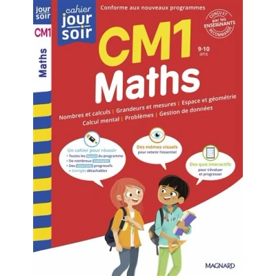 Image de Maths CM1 Cahier Jour Soir