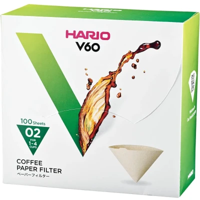 Afbeelding van Hario V60 Koffiefilter 100 Stuks Wit