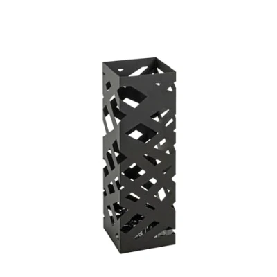 Afbeelding van HAKU Möbel parapluhouder zwart, metaal Afmeting: L 16 cm x H 48 D cm, Stijl: Modern