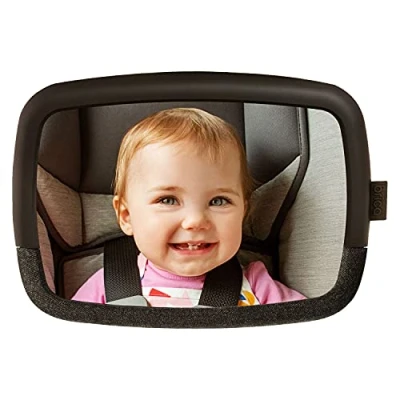 Afbeelding van Munchkin Draaibare autospiegel voor baby&#039;s, achterstoelspiegel, groothoekspiegel baby&#039;s en XL spiegel, onbreekbaar schokbestendig, auto accessoire kinderen