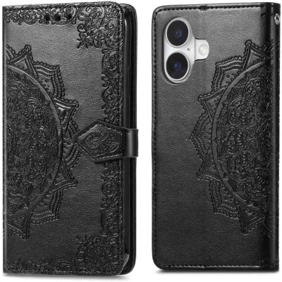 Afbeelding van imoshion Mandala Bookcase voor de Apple iPhone 17 Zwart