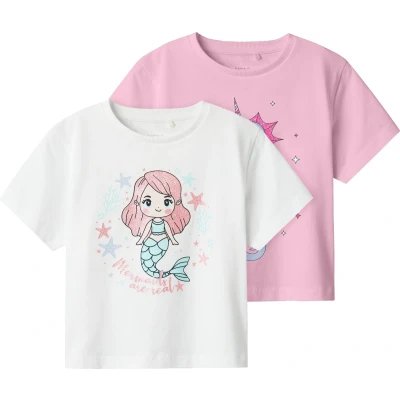 Afbeelding van NAME IT NMFFREJANE 2P SS NREG TOP Meisjes T shirts