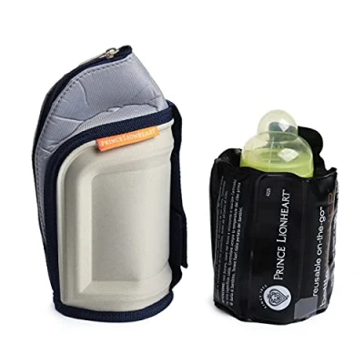 Afbeelding van Prince Lionheart On the go Flesverwarmer x2 Zakjes Directe Warmtebron Reactiveerbaar Niet Giftig Twee stuks Zwart