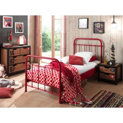 Afbeelding van LUCEVI New York Bed 90x200cm Rood