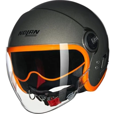 Afbeelding van Nolan N21 Visor 06 Ocio 349 Stone Oranje Glossy Jethelm Maat S Helm