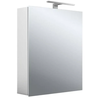 Afbeelding van Emco Mee Spiegelkast, Led, Opbouw, 1 Deur, R/L, 600Mm