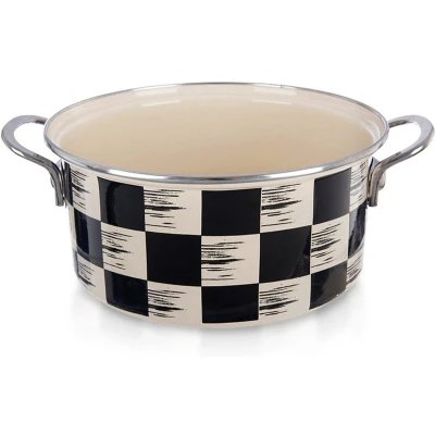 Afbeelding van Kookpan Geëmailleerde DAMBORD 22 cm, 3 l Kookpot Soeppan