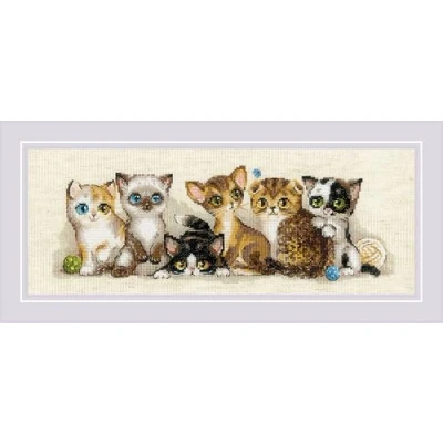 Afbeelding van RIOLIS Kittens borduren (pakket) 2180