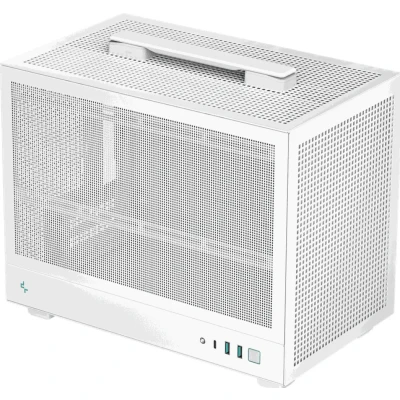 Afbeelding van DeepCool CH160 Mesh SFF Mini ITX geen voeding (ATX, SFX, SFX L) 1x 2.5&quot;, 3.5&quot; 2x USB A C wit