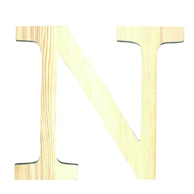 Afbeelding van Artemio houten letter N 11.5 cm