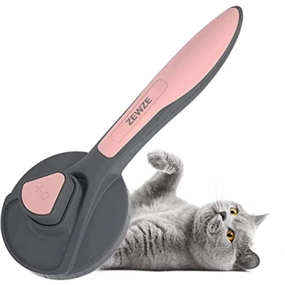 Afbeelding van Kat Grooming Borstel Hond Slicker Huisdier Reiniging Afwerpen Schoon Losse Bont &amp; Vuil Massages Deeltje verbetert de bloedsomloop Geweldig voor honden en katten met middellang haar