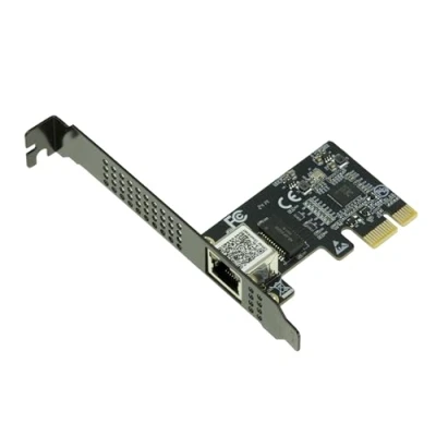 Afbeelding van KALEA INFORMATIQUE PCIe 5 Gigabit ETHERNET 10 100 1000 1G 2.5G 5G RJ45 connector en CHIPSET REALTEK RTL8126