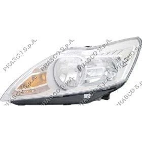 Afbeelding van PRASCO FD4264904 Koplampen Links H7, H1 Chroom Met regelmotor voor LWR FORD: FOCUS 2, 2 Kombi, Cabriolet