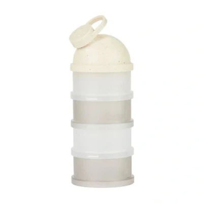Image de Boîtes Doseuses de Lait en Poudre Babydose Bec verseur ergonomique Made in France, Beige