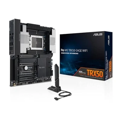 Afbeelding van Asus PRO WS TRX50 SAGE WIFI Moederbord Socket AMD sTR5 Vormfactor SSI CEB chipset AMD®