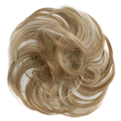 Afbeelding van CAISHA Haar Stuk Stropdas Chignons Bruidskapsels Volumineus Slordig Chignon Licht Golvend Aardbei Blond Mix G36B