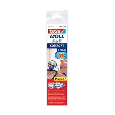 Image de tesa Moll COMFORT Profils joints de porte, blanc, 40 mm x 1m