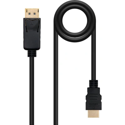 Afbeelding van DisplayPort naar HDMI Kabel NANOCABLE 10.15.4303 Zwart 3 m