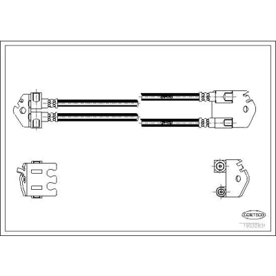 Afbeelding van CORTECO 19032831 Remslang Achteras 415