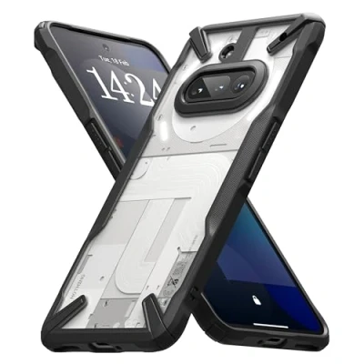 Afbeelding van Ringke Fusion X Coque compatible avec Nothing Phone (3a) Protection robuste Anti chocs rayures avancée Noir