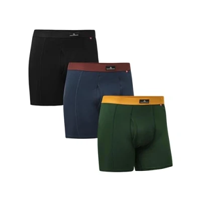 Afbeelding van Danish Endurance WITH FLY 3PACK Onderbroeken, Heren, Maat: Large, Mc black green navy
