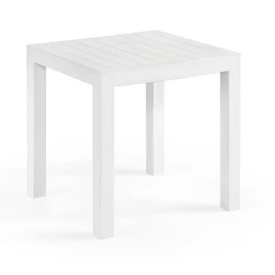 Afbeelding van Vierkante Tuintafel Bram S Wit 45x45 cm