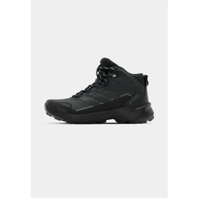 Afbeelding van adidas Femme Terrex SKYCHASER AX5 Mid GORE TEX Hiking Shoes, Carbon/Core Black/Semi Flash Aqua, 42 2/3 EU