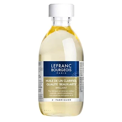 Afbeelding van Lefranc Bourgeois Additief geklaarde lijnolie, fles 250 ml