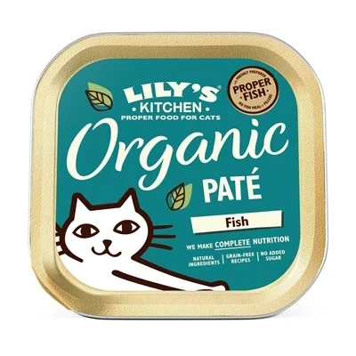Afbeelding van Lily&#039;s Kitchen Cat Organic Fish Pate 19X85 GR