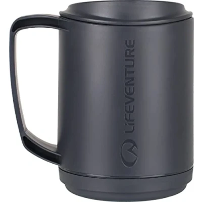 Afbeelding van Lifeventure 74041 Ellipse Geïsoleerde mok (grafiet), uniseks, volwassenen, grijs